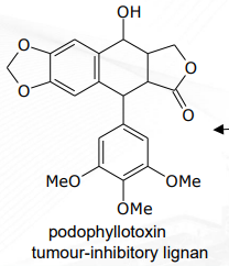 <p>[Phenolic Compounds] Lignins  podophyllotoxin, a tumour-inhibitory lignan is derived from what intermediate of sinapic acid</p>