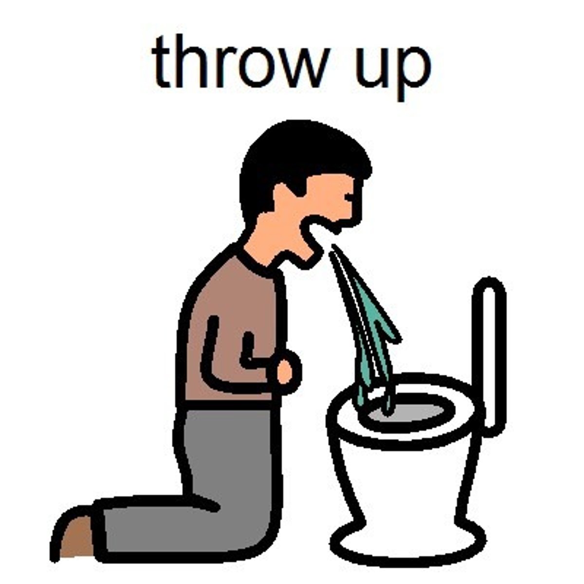 <p>throw up, vomit, eject</p>
