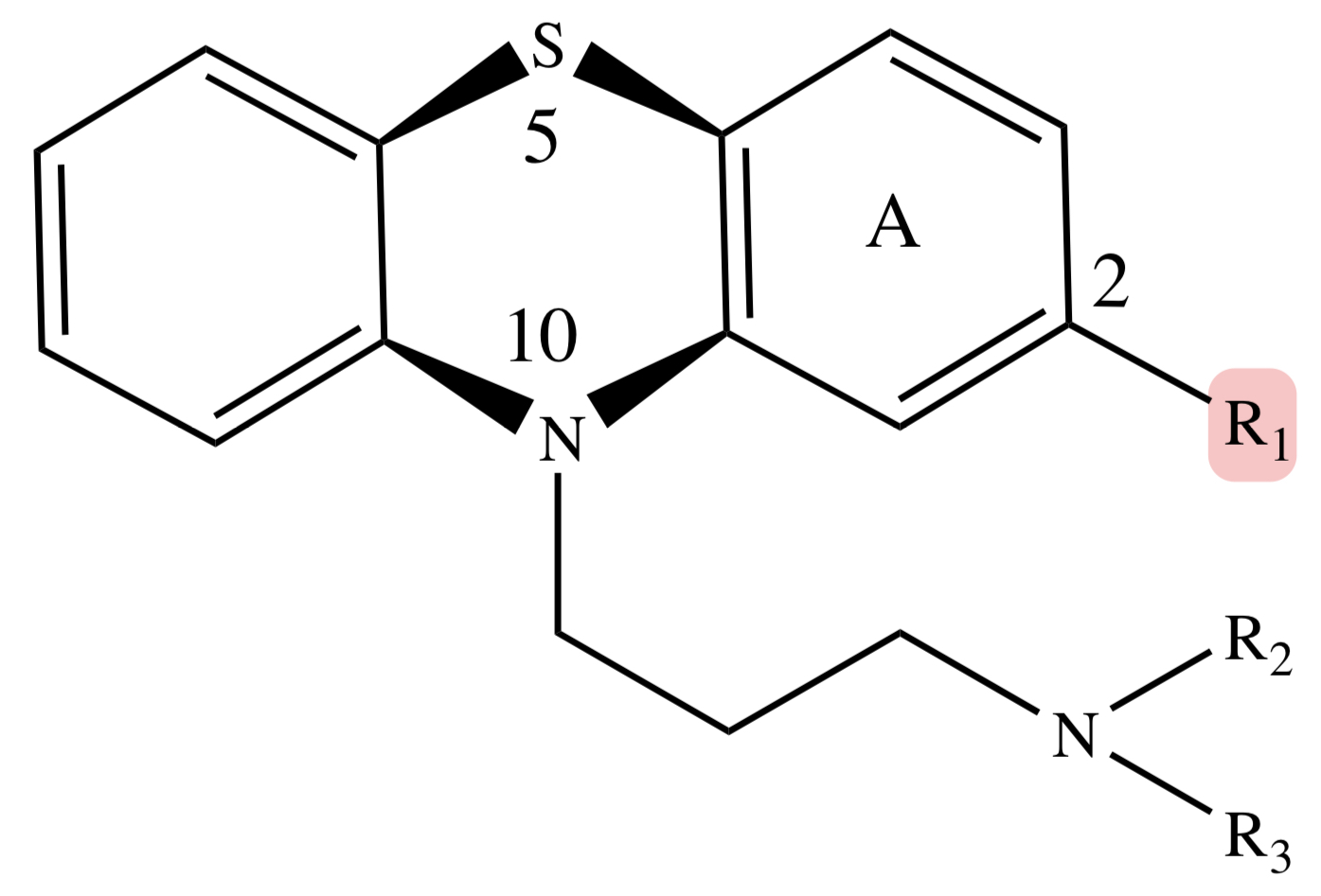 <p>PHENOTHIAZINE: C2 (R1) </p>