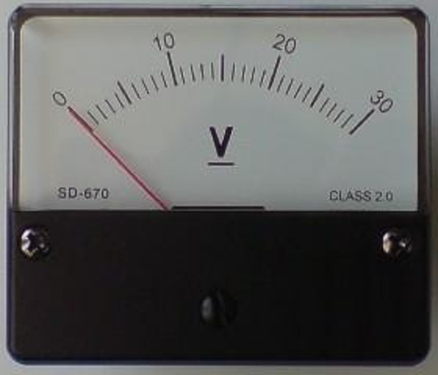 <p>An instrument used to measure voltage across a component in electric circuits.</p>