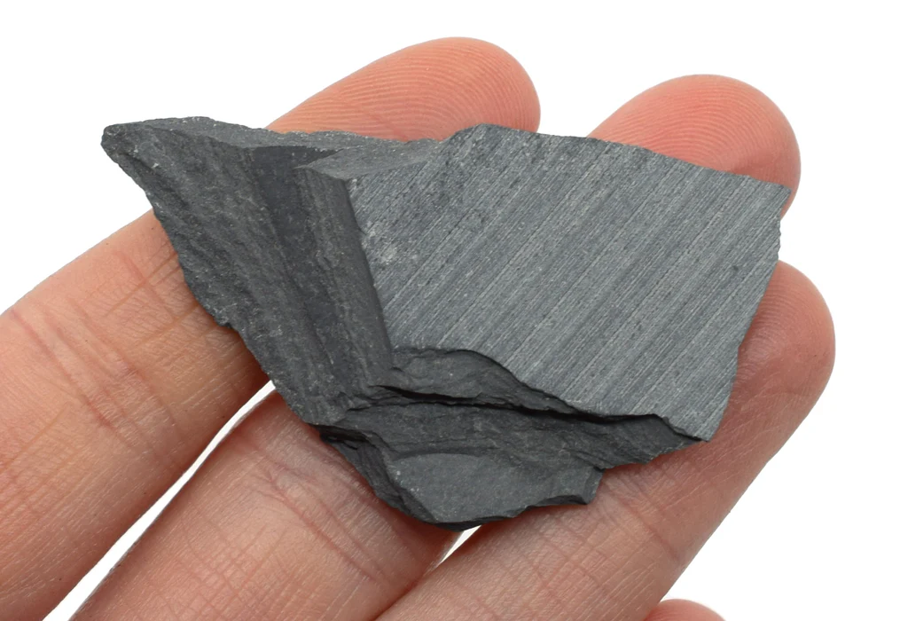 <p>Metamorphic, platy layers no minerals or crystals visible</p>