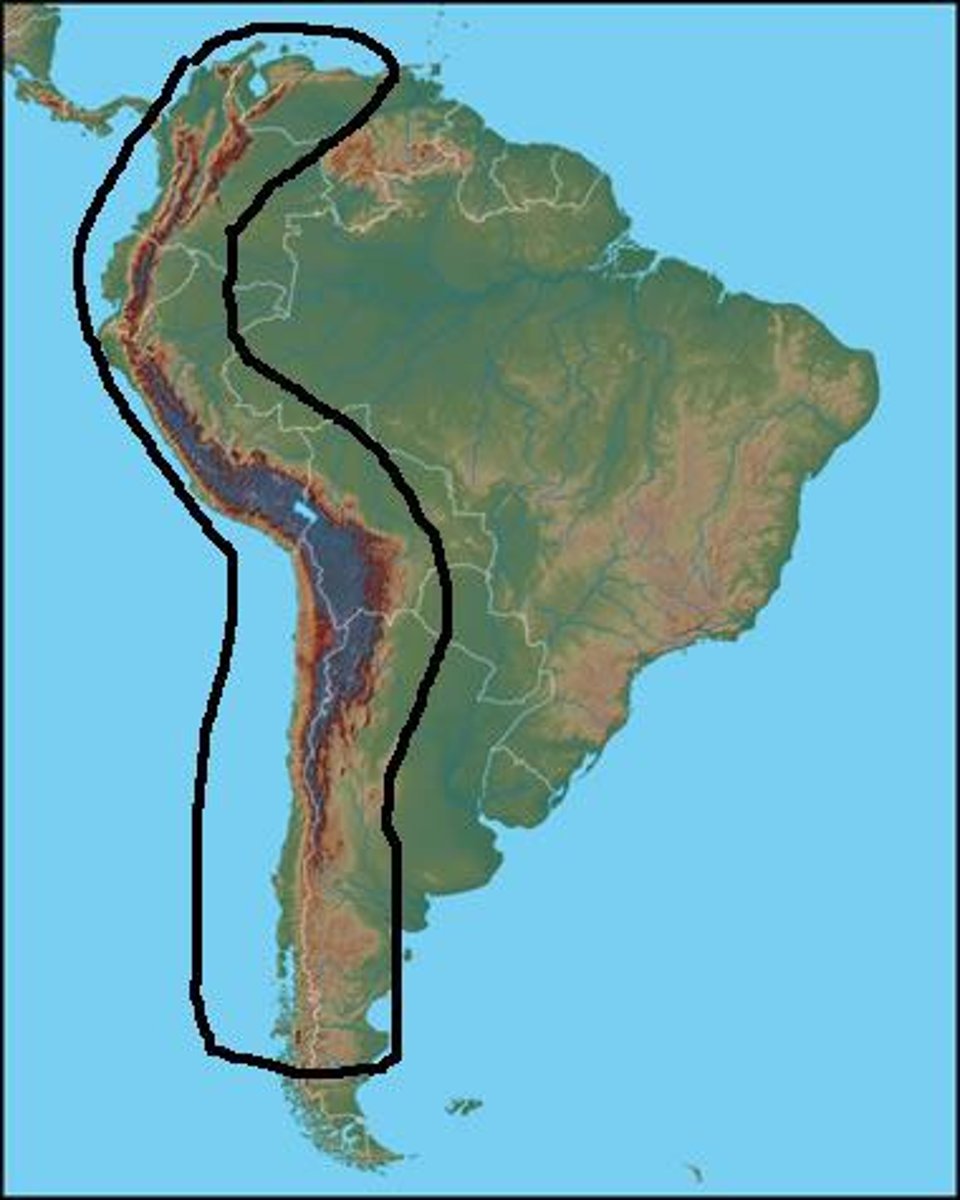 <p>es la "cordillera continental más larga de la Tierra."​ En el sur, sirve de frontera natural entre Chile y Argentina, y tiene su extremo austral (southern) en Tierra del Fuego.</p>