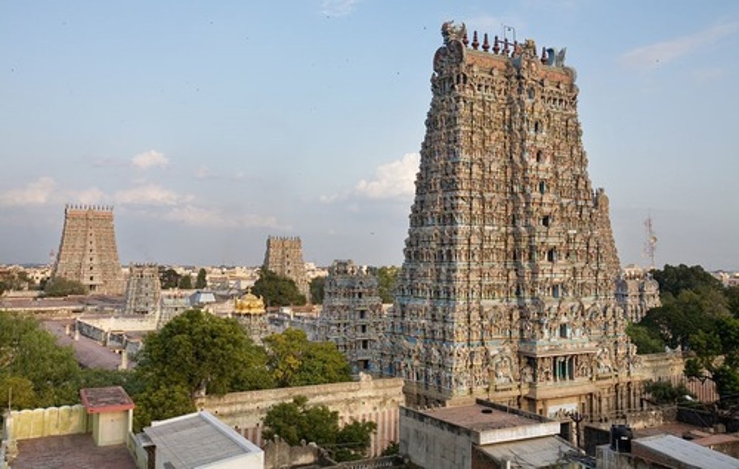 <p>large gateway of a Hindu temple</p>