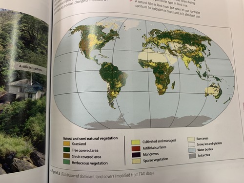 land cover distribution
