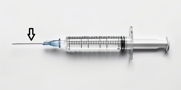 <p>the long part of a needle</p>