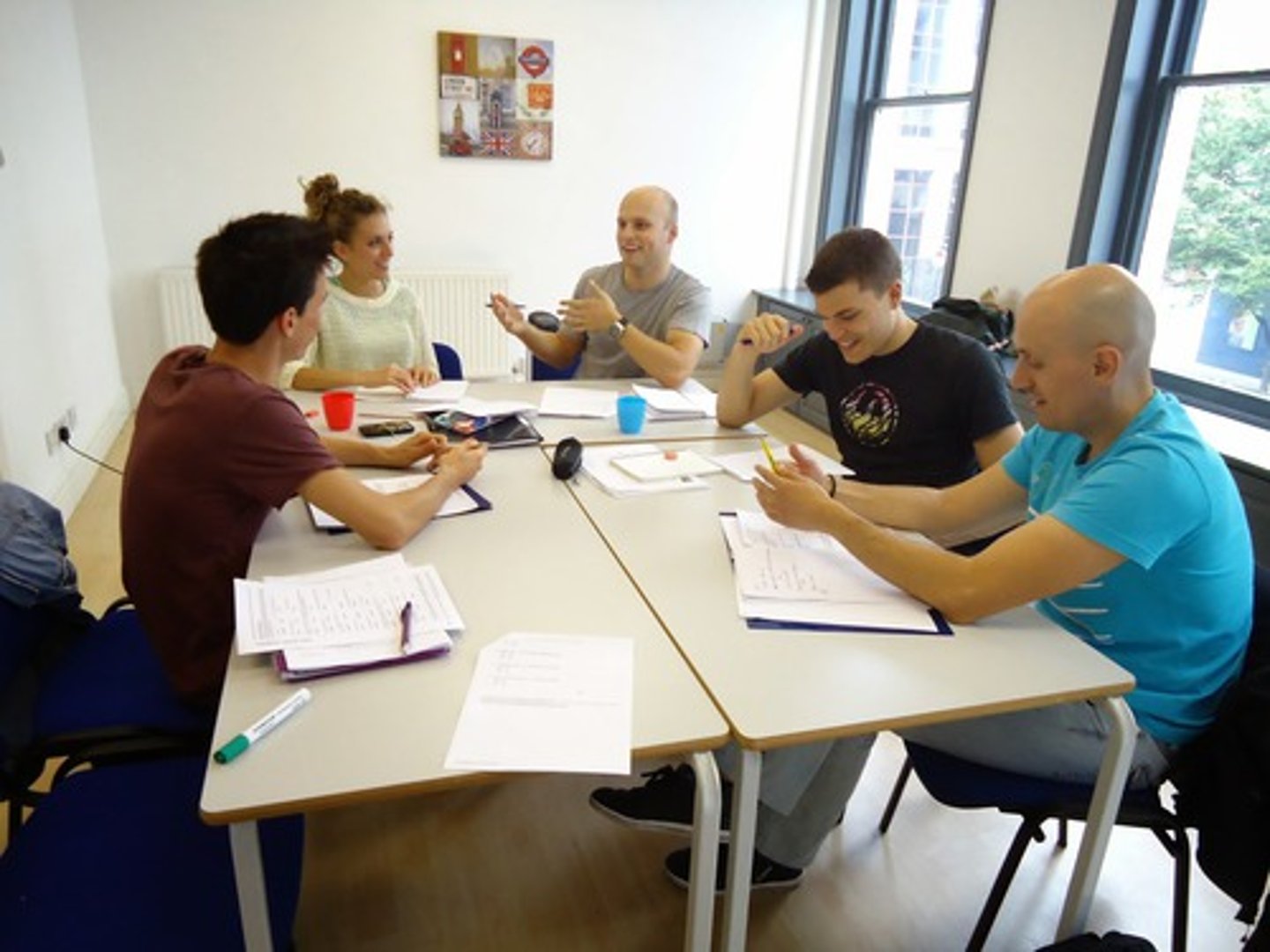 <p>read, spoken and written</p>