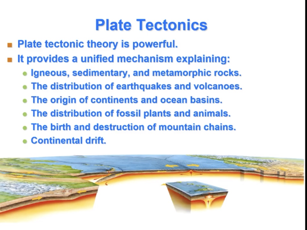 <p>Why is the idea of plate tectonics significant?</p>