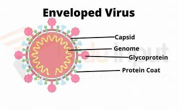 <ul><li><p>e.g. influenza and COVID-19</p></li><li><p>surrounded by host cell membrane studded with viral proteins</p></li></ul><p></p>