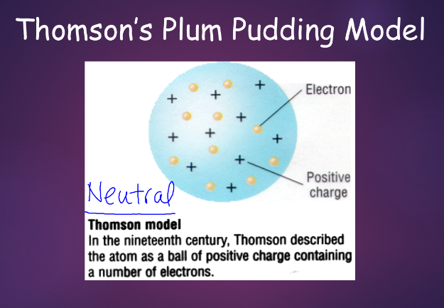 thomson's plum pudding model