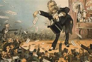 the giving of government jobs to people who had helped a candidate get elected