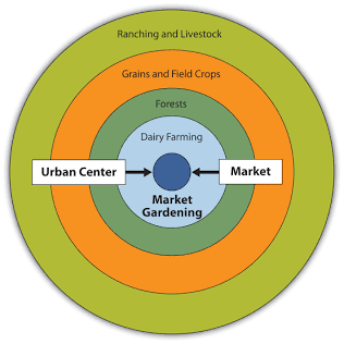 <p>model that was used to reduce land and transportation costs while maximizing profits </p>