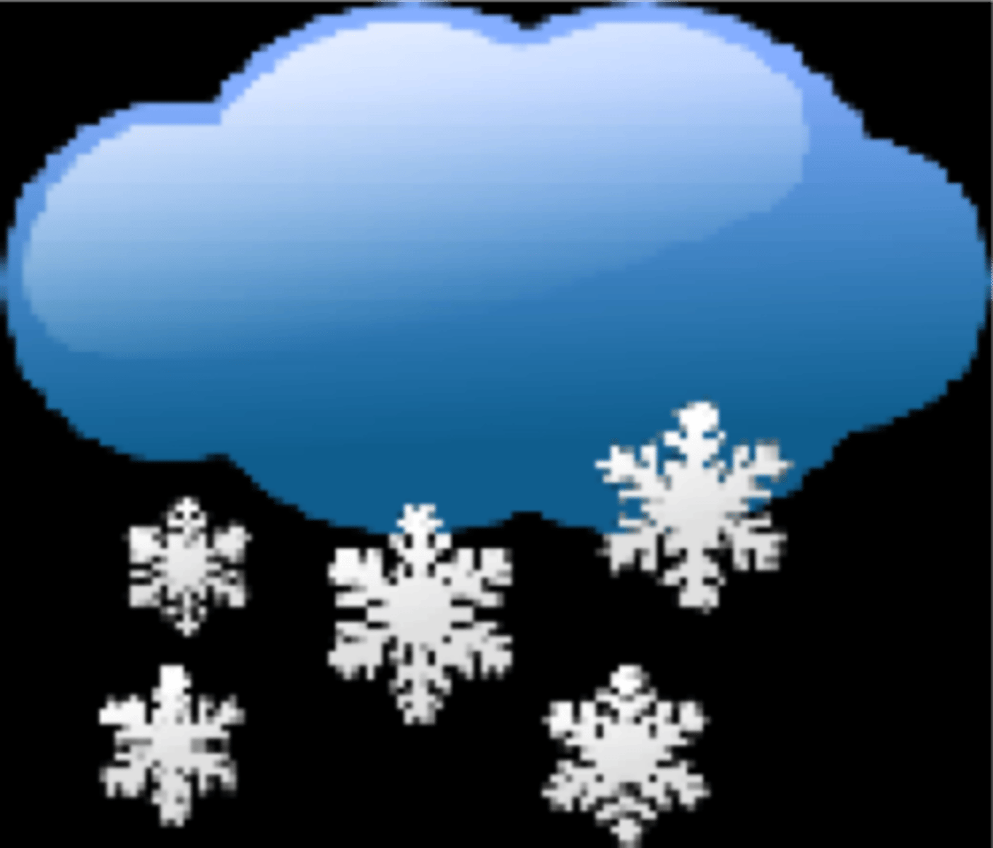 <p>It's snowing.</p>