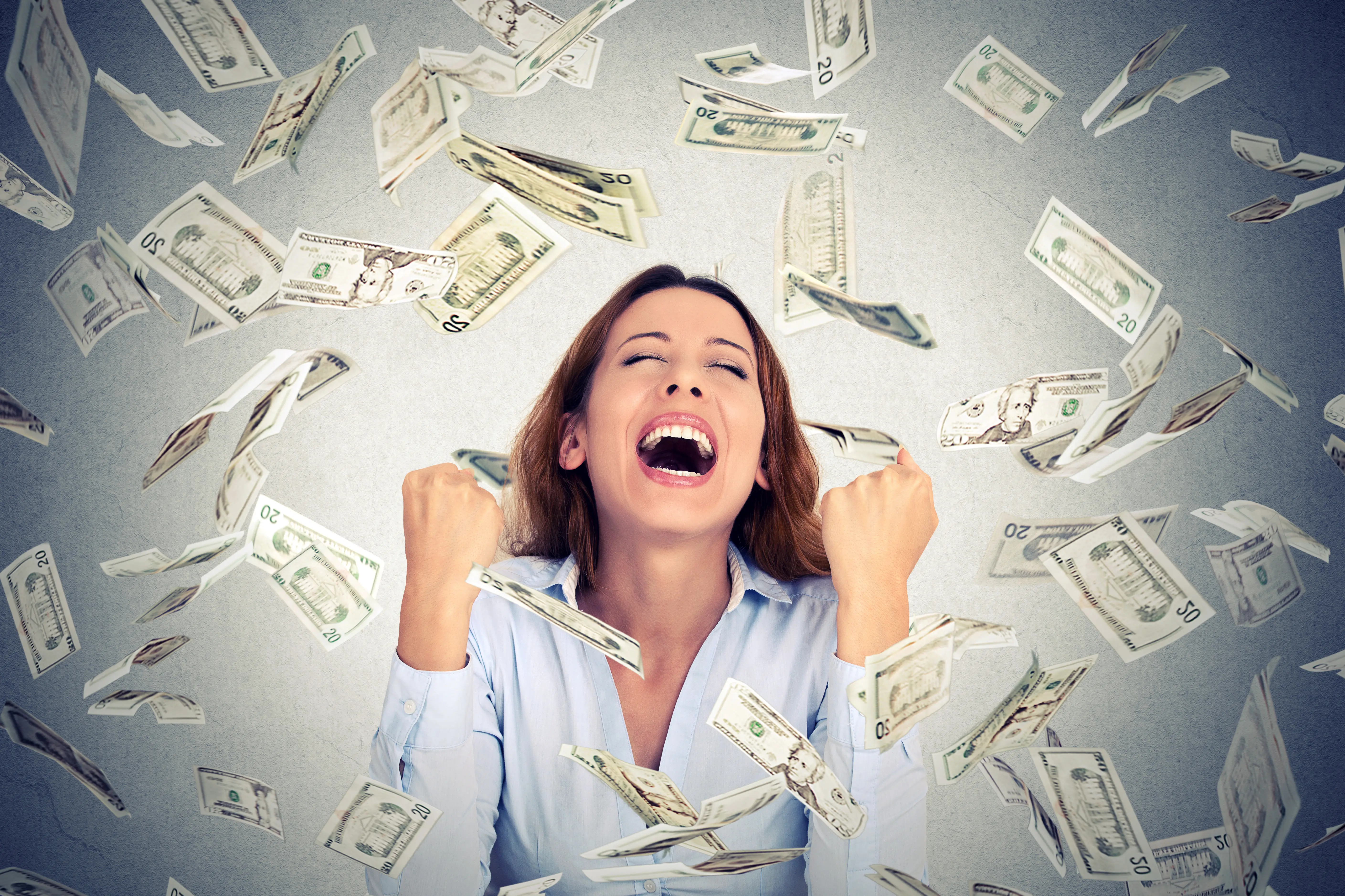 <p>Having a lot of money.</p>