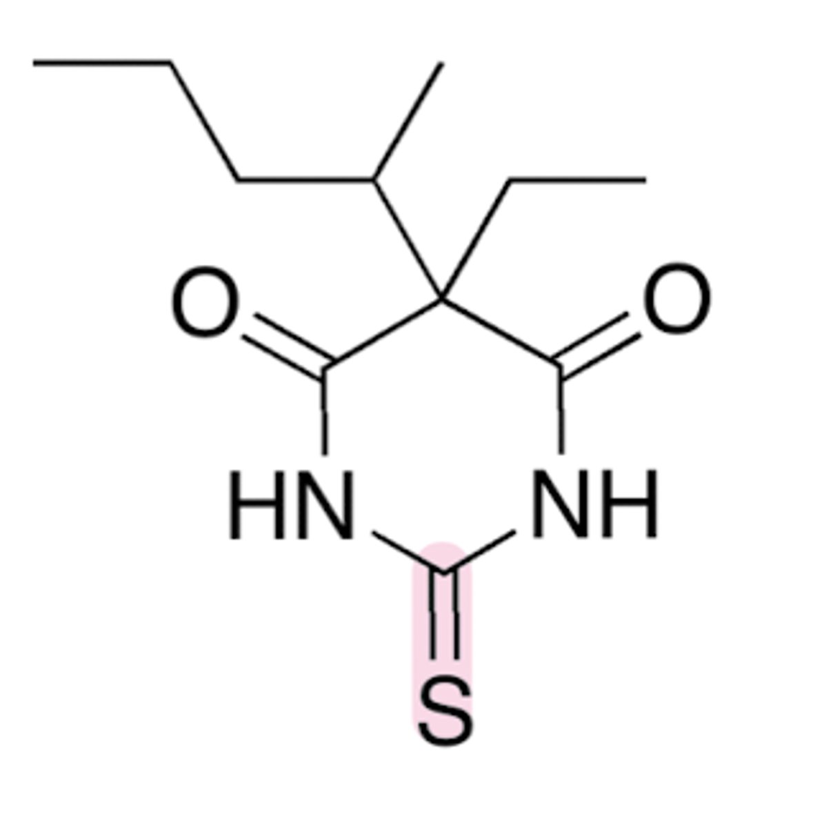 <p>Replacement of the 2-substituted oxygen with sulfur increases lipid solubility</p><p>Since maximal thiobarbiturate levels are quickly reached, onset of activity is rapid</p>