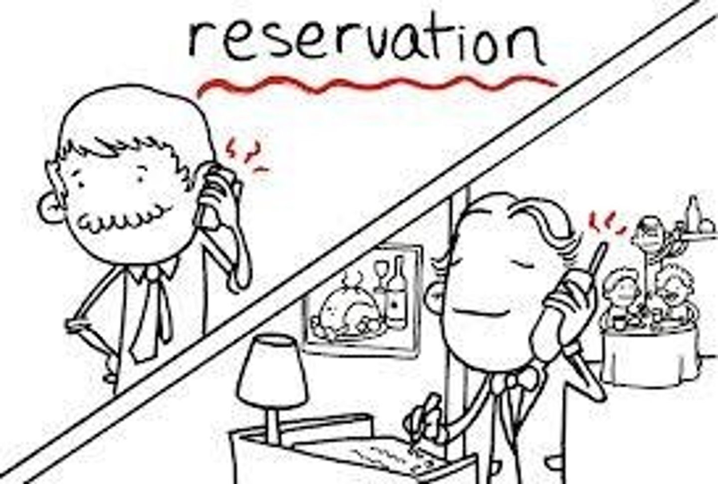 <p>to confirm a reservation</p>