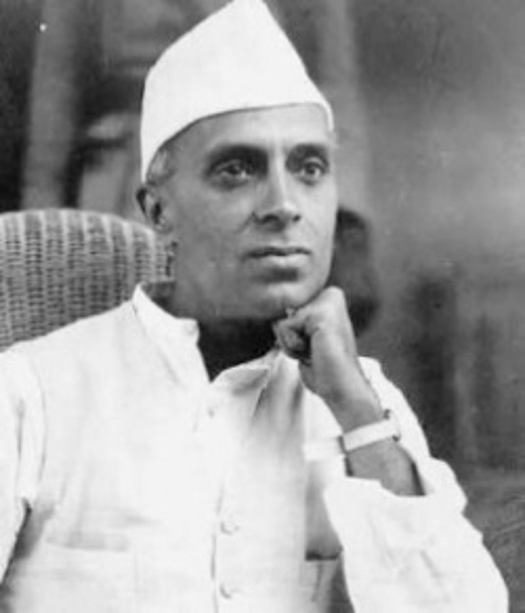 <p>first prime minister of India; he shared Gandhi's belief in Indian freedom, but disagreed with the kind of India that was to emerge afterwards</p>