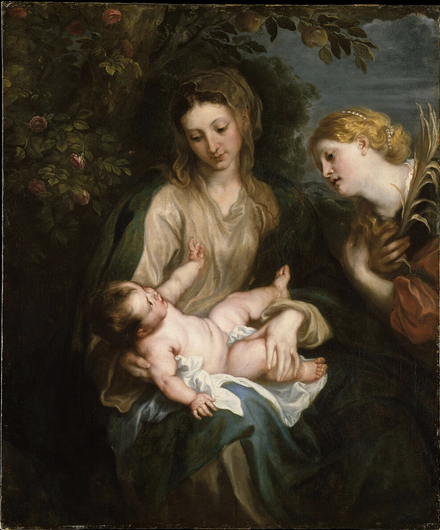 <p>Virgin and Child with Saint Catherine of Alexandria (Anthony van Dyck)</p>