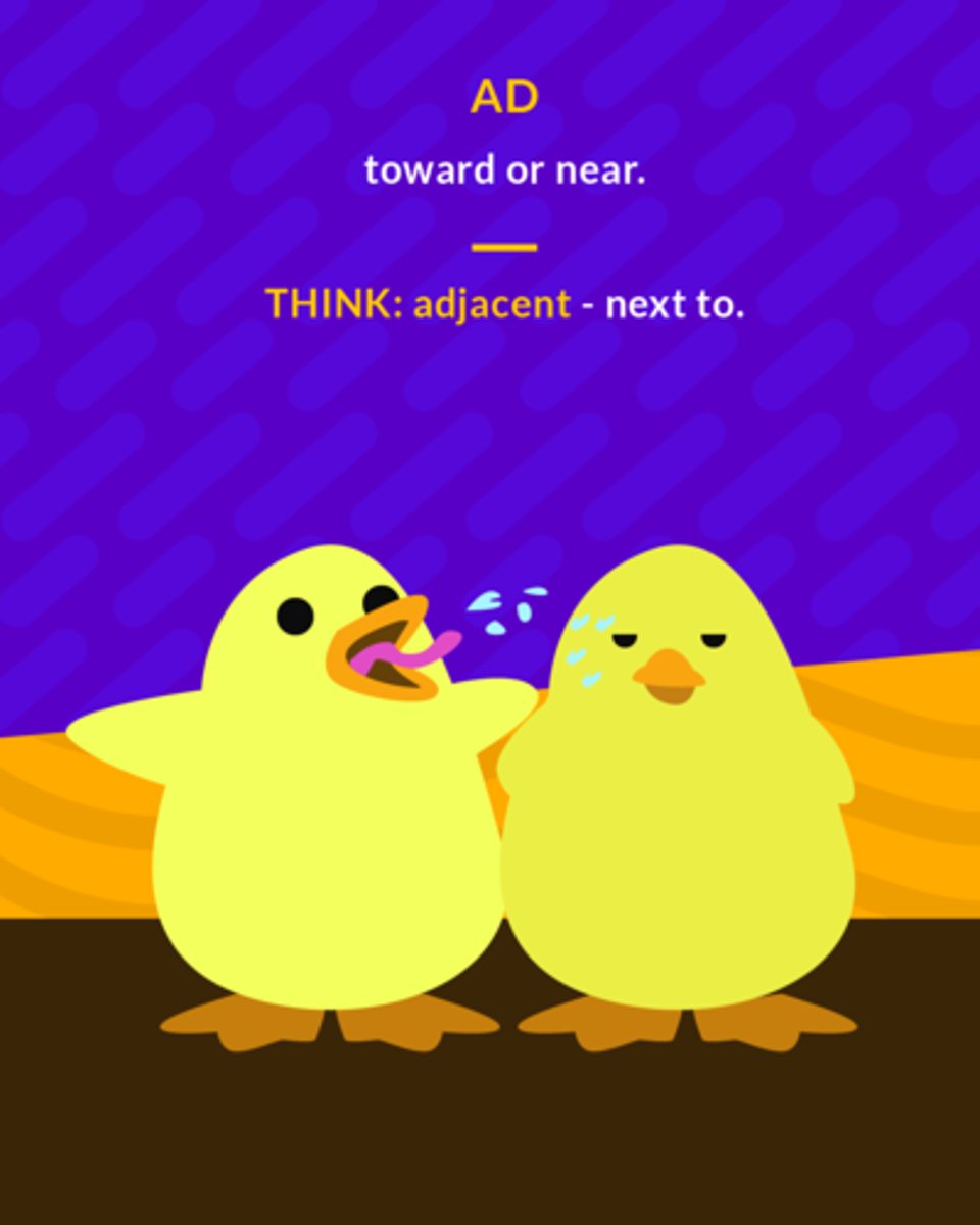 <p>toward or near</p>