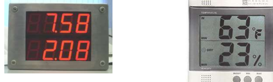 <p><strong>LED<em> </em></strong><em>(Light Emitting Diode)</em> or <strong>LCD </strong><em>(Liquid Crystal Display)</em> based</p>