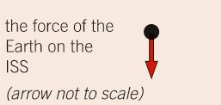 A free body force diagram for the ISS