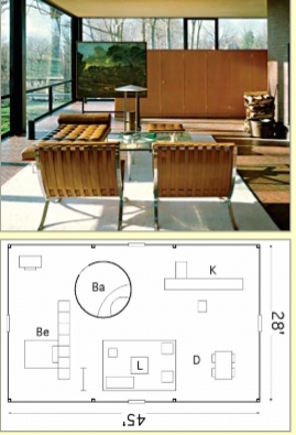 <p>Location: New Canaan, Connecticut</p><p>Date: mid 1900s (1949)</p><p>Builder: Philip Johnson</p>