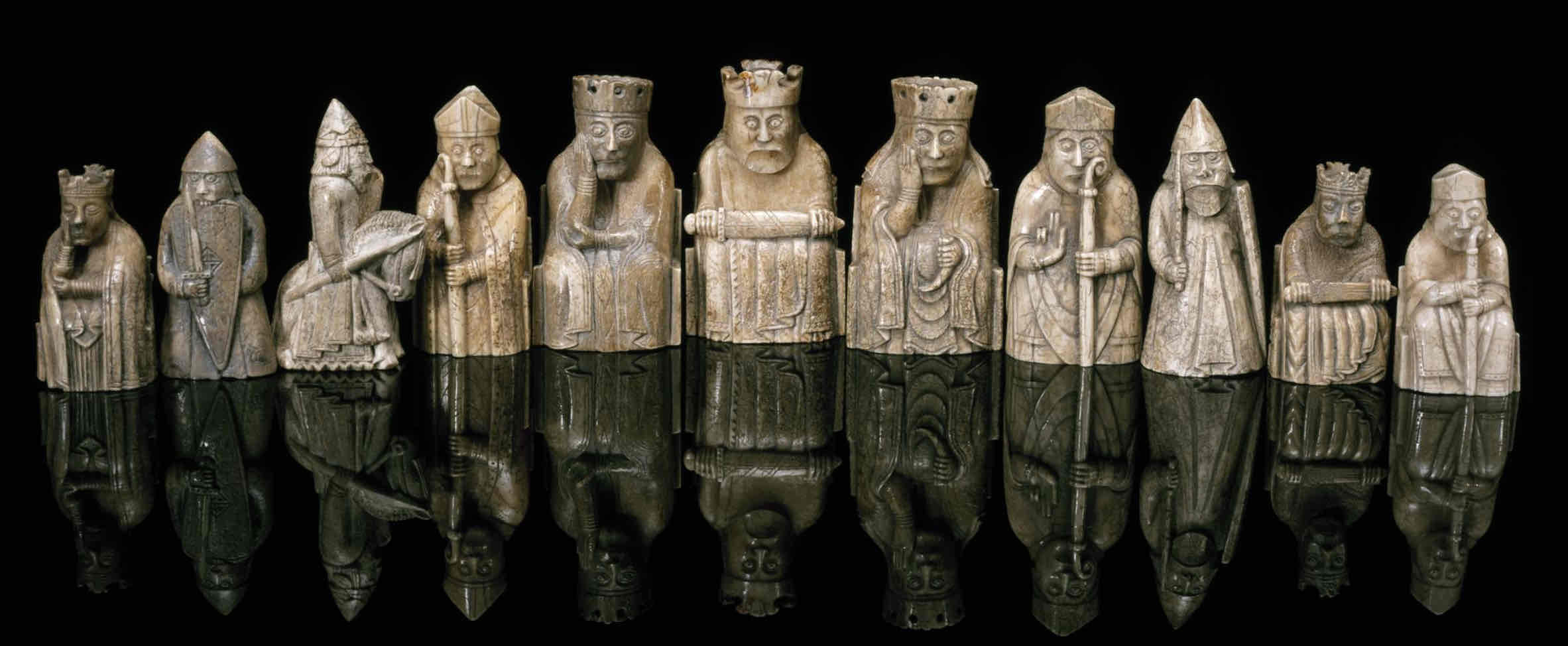 <p>Reflects the interconnectedness of medieval societies. These British chess pieces, discovered in Scotland, highlights the global reach of medieval trade and cultural exchange, as they were likely made from materials obtained through Viking encounters with Indigenous Inuit peoples, particularly from Greenland. </p>