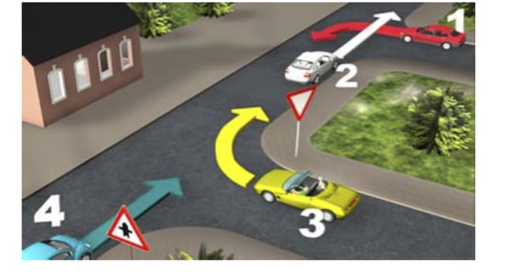 <p>a. Vehicles 2 and 3.</p>