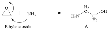 <p>NH<sub>3</sub>; result: NH₂ on the less substituted carbon & OH on the more substituted carbon</p>