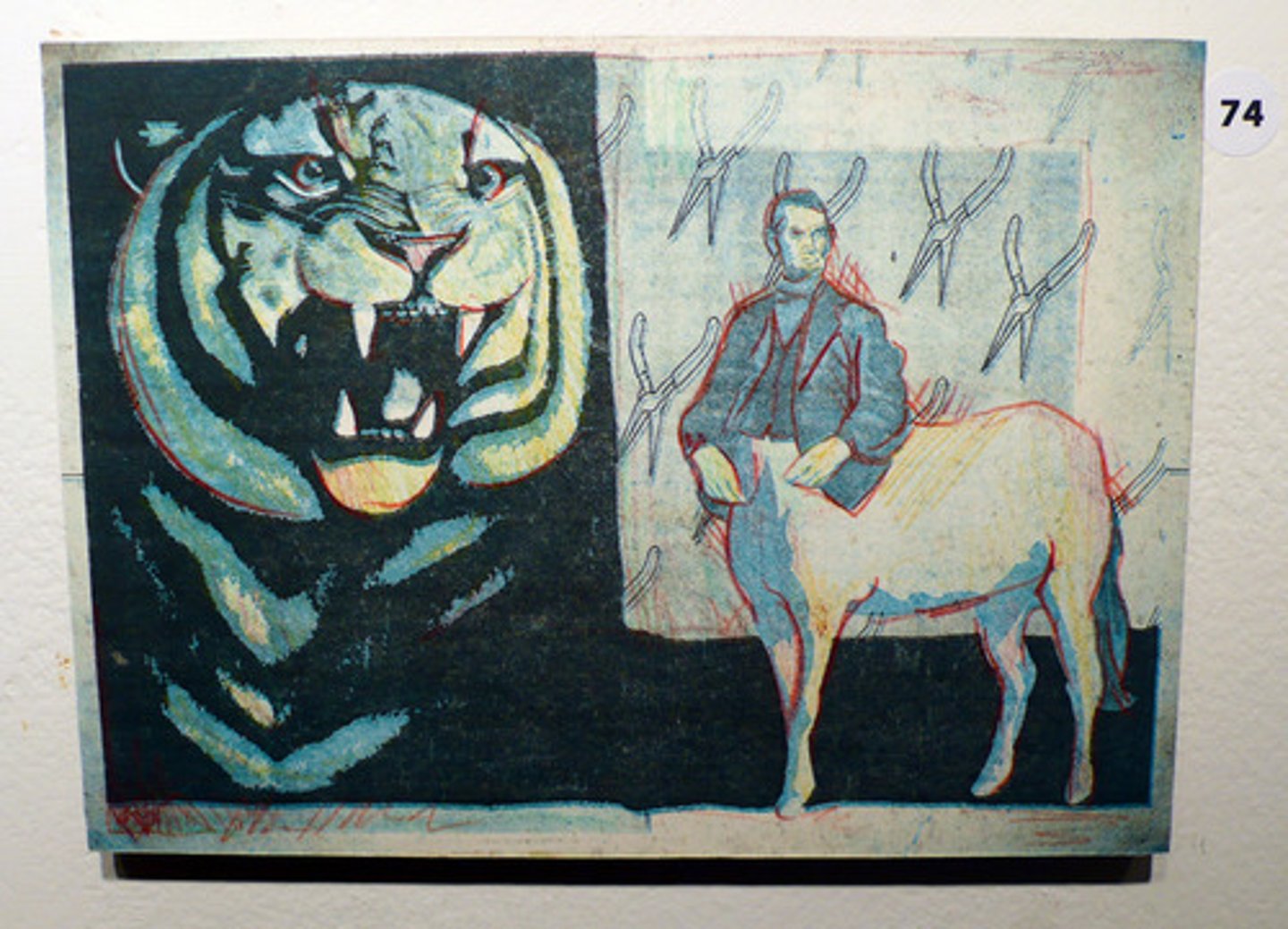 <p>-a method of reproducing drawings where incised lines are printed</p>