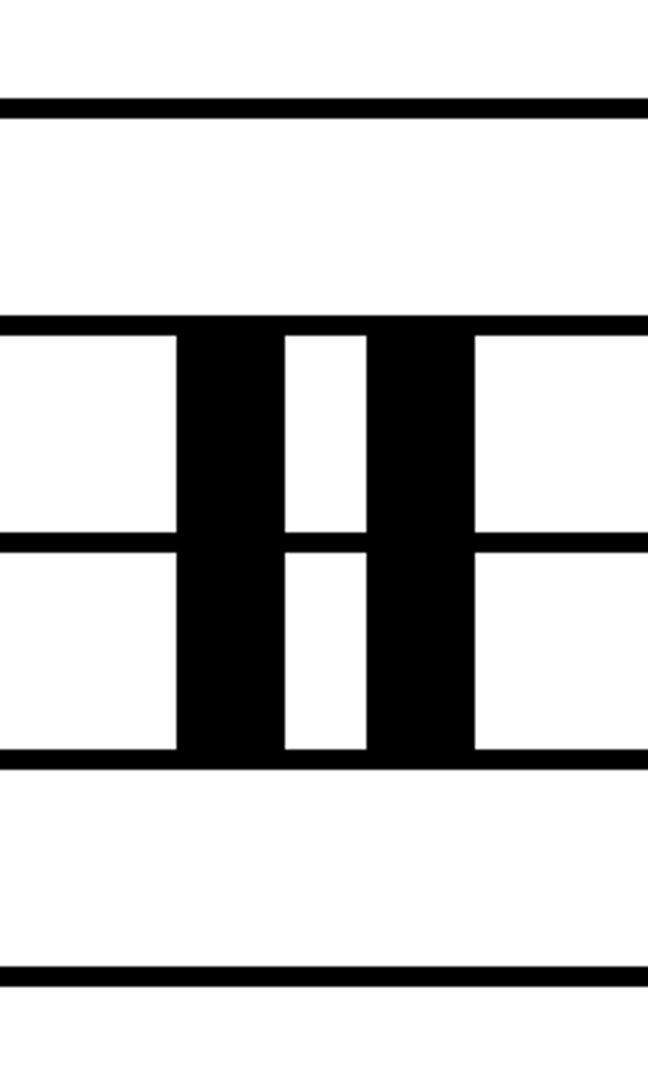 <p>indicates an instrument with no specific pitch</p>