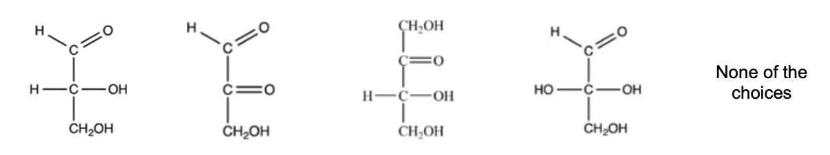 <p>Which monosaccharide is an aldotriose?</p>