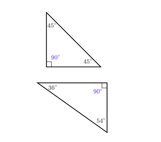 <p>Right triangles</p>