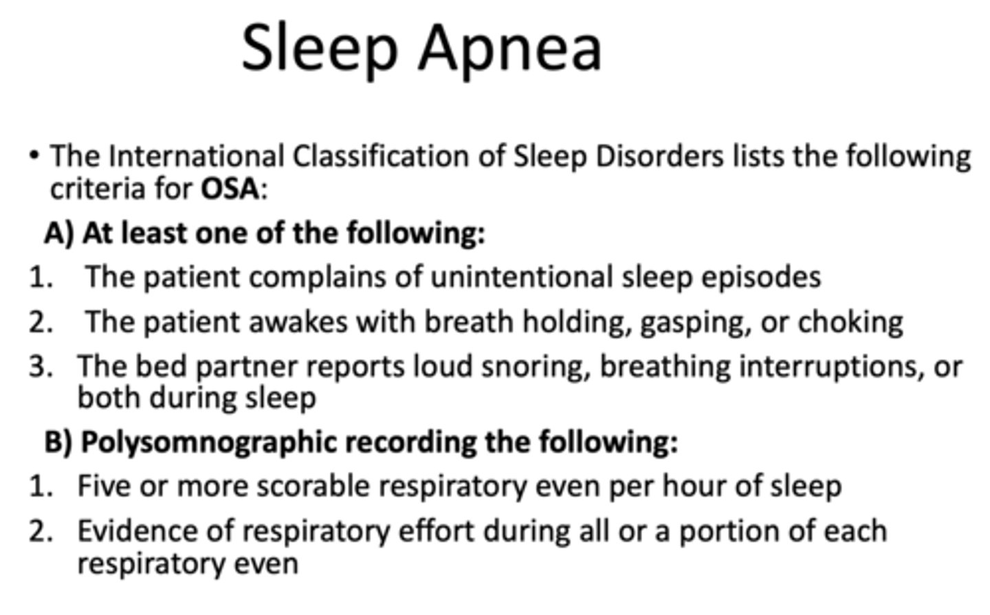 <p>Obstructive Sleep Apnea (OSA)</p>