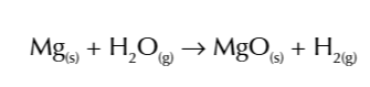 <p>forming magnesium oxide</p>