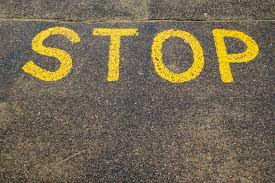 <p>to cease or stop doing something.</p>