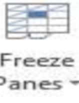 <p>freeze pane</p><p></p>
