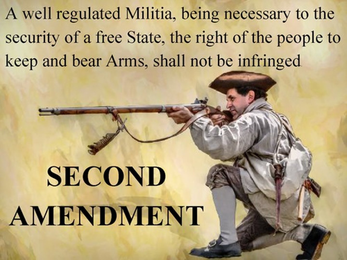 <p>The right to bear arms.</p>