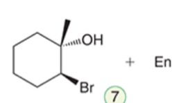 <p>Anti OH on most substituted carbon and Br on least substituted carbon</p>