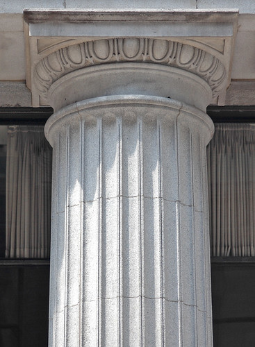 <p>(n.) The oldest and simplest of the three main orders of classical Greek architecture, characterized by heavy fluted columns with plain, saucer-shaped capitals and no base; A Roman order of similar design but with the addition of a base.</p>