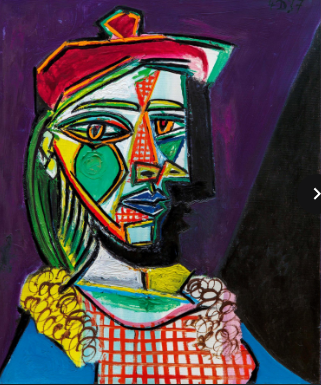 <p><strong>Femme au béret et à la robe quadrillée</strong></p><p>(Marie-Thérèse Walter )</p><p>1937</p><p></p><p>Pablo Picasso</p><p>February 28, 2018</p><p>$ 69.2 million</p>