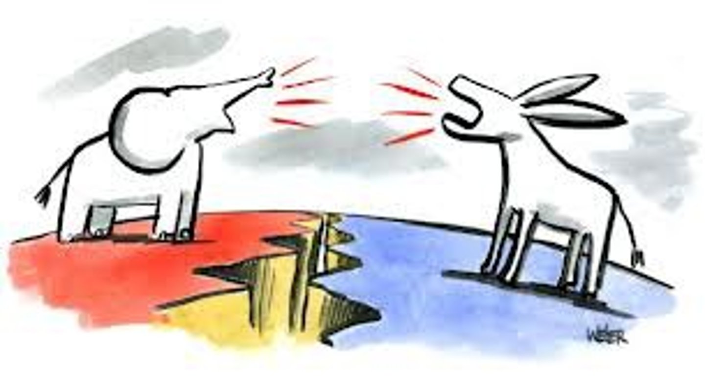 <p>the tendency for a group to make decisions that are more extreme than the initial inclination of its members.</p>