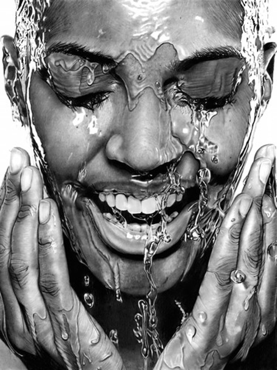 <p>to put water on one's face</p>