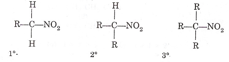 <p><span>N bonded to two O and attached to an aliphatic (alkane) C</span></p>