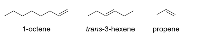 <p>Contains at least one<strong> C—C double bond</strong>.</p>