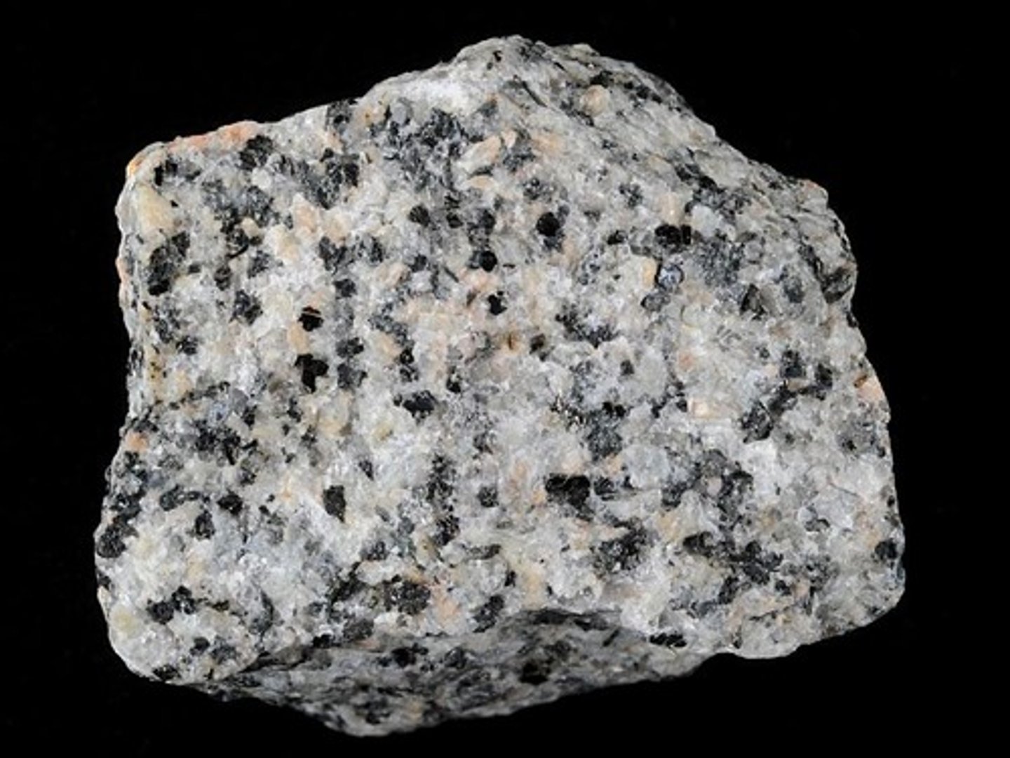 <p>Texture: Phaneritic</p><p>Color: Grey (50/50 white and black)</p><p>Minerals: albite, labradorite, biotite,muscovite, hornblende, augite</p><p>Composition: Intermediate</p><p>Formation: Slow cooling of magma, intrusive</p><p>Location: Convergent boundary beneath the continental crust</p>