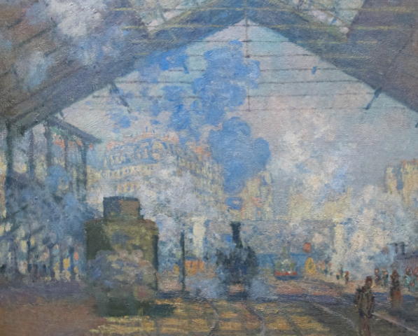 <p><span style="font-family: sans-serif">Claude Monet, La Gare Saint-Lazare, 1877</span></p>