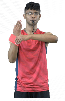 <ul><li><p>subsequent delays lead to delay penalty</p></li><li><p>show by putting red card on wrist</p></li></ul><p></p>