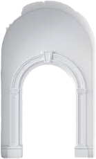 <p>An entrance or passageway with an arched structure. (cổng vòng )O </p><p></p>