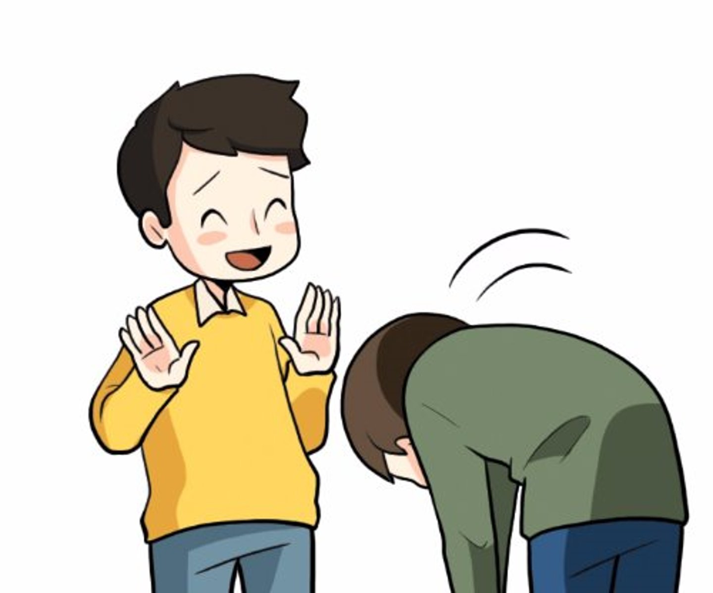 <p>meminta maaf</p>