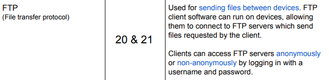 <p>FTP — (File Transfer Protocol)</p>